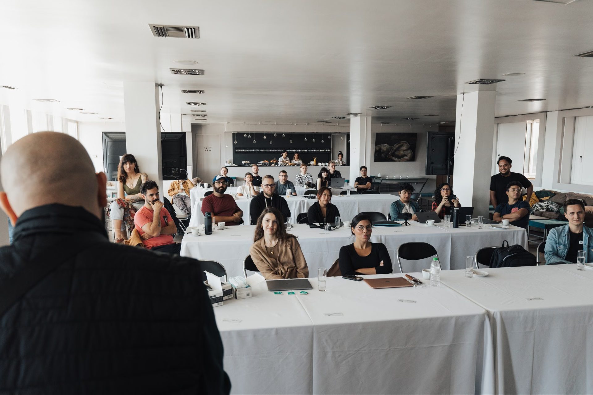 An agency team at a training session